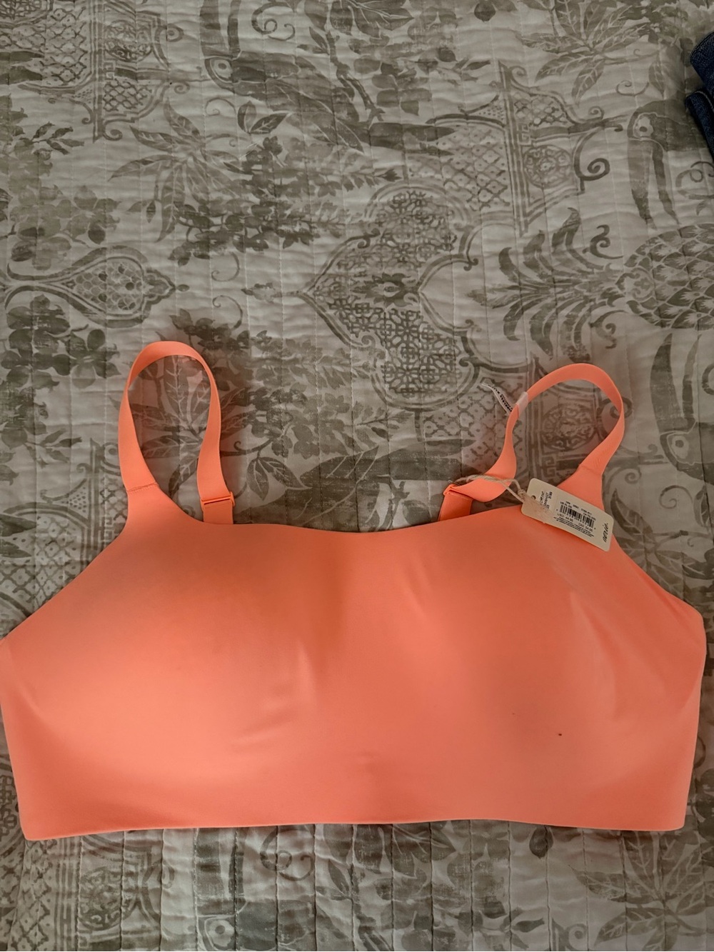 aerie Coral Seamless Bralette